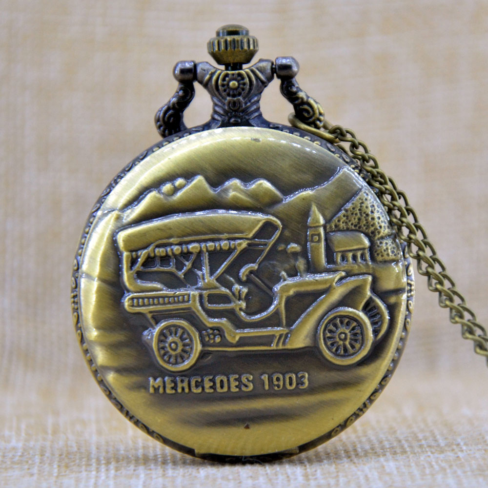 New Fashion Mercedes Coupe Car Quartz Pocket Watch designer watches men watch women Analog Pendant Necklace Men Women Watch Gift
