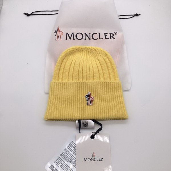官网同步20秋季最新款-Moncler新款毛线针织帽子，专柜同步，冬季必备款