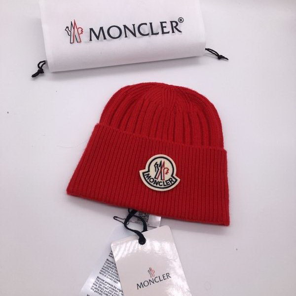 官网同步20秋季最新款-Moncler新款毛线针织帽子，专柜同步，冬季必备款
