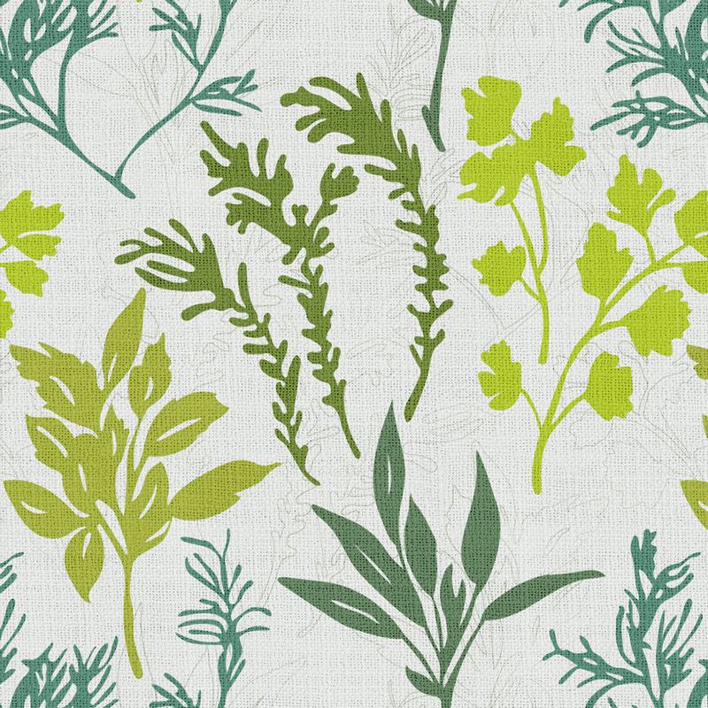 Floral Print Polyester Linen Curtain Drapery with Privacy Blackout Thermal Lining BLAKE