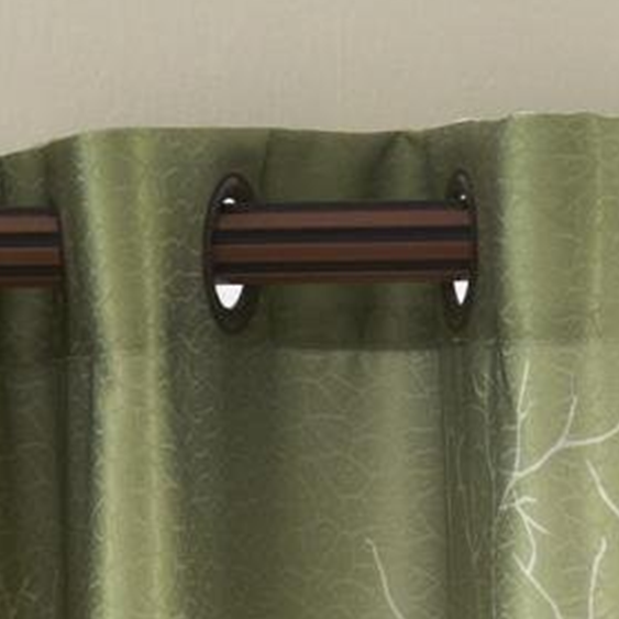 Maple Leaf Print Polyester Window Drapery Curtain AVA