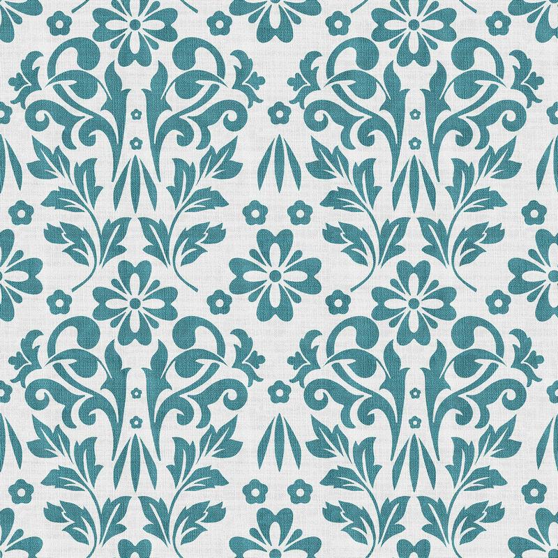 Nature Print Polyester Linen Curtain Drapery ARLO