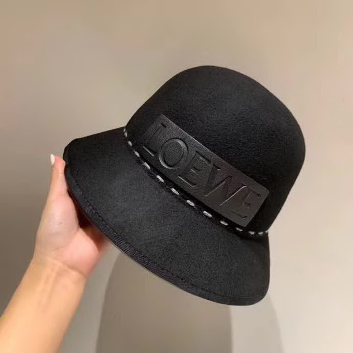 20冬季最新专柜款-罗意威LOEWE2020秋冬新款羊毛礼帽，圆顶盆帽，羊毛