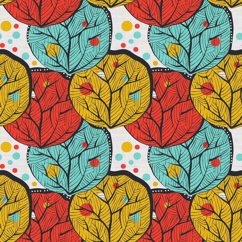 Abstract Print Polyester Linen Curtain Drapery ELOISE