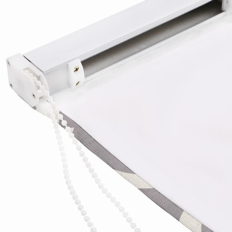 JOYCE Abstract Print Polyester Linen Room Darkening Roman Shade241