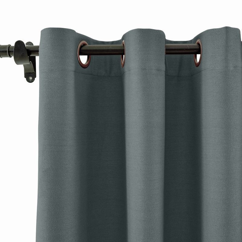 CUSTOM Capri Grey Blackout Curtains with Liner