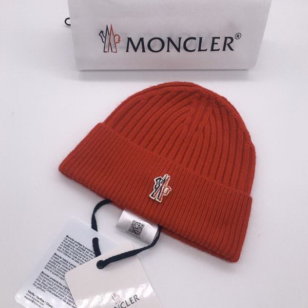 官网同步20秋季最新款-Moncler新款毛线针织帽子，专柜同步，冬季必备款