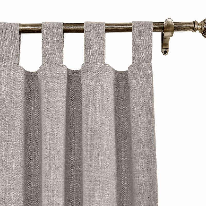 CUSTOM Liz Light Lavender Polyester Linen Curtain Drapery with Lined
