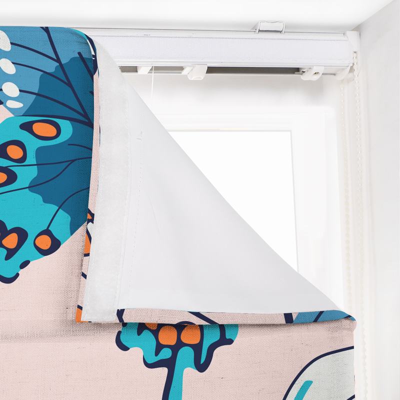 ALICE Nature Print Polyester Linen Roman Shade