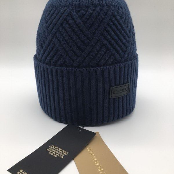 官网同步20秋季最新款-Burberry新款毛线针织帽子，专柜同步，冬季必备款