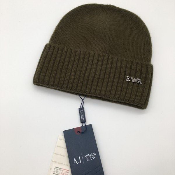 官网同步20秋季最新款-armani新款毛线针织帽子，专柜同步，冬季必备款