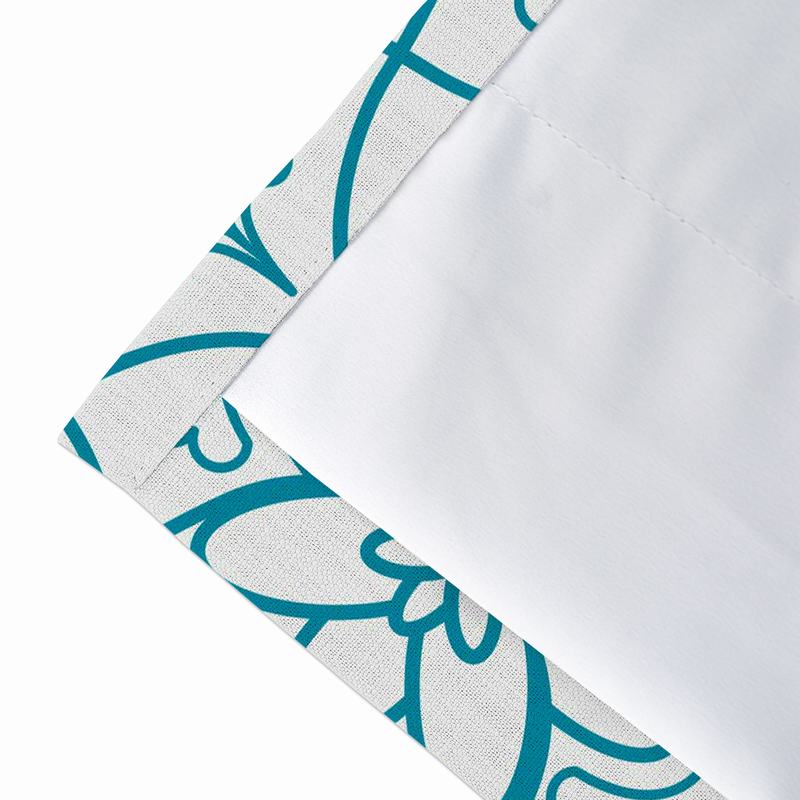 Abstract Print Polyester Linen Curtain Drapery CHARLES