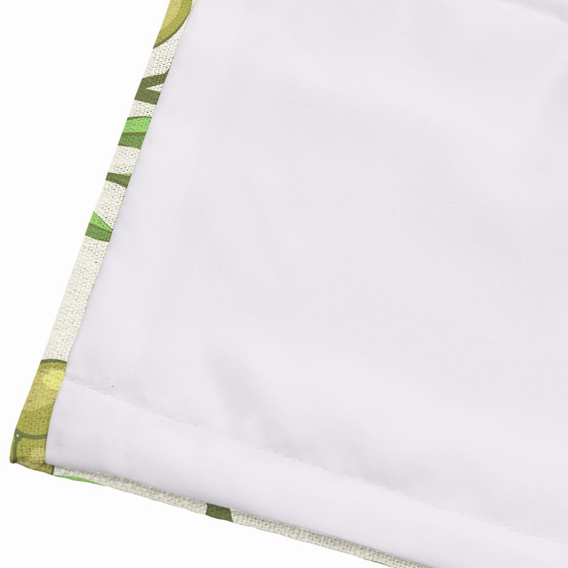 ASHER Nature Print Polyester Linen Room Darkening Roman Shade