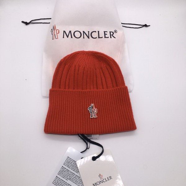 官网同步20秋季最新款-Moncler新款毛线针织帽子，专柜同步，冬季必备款