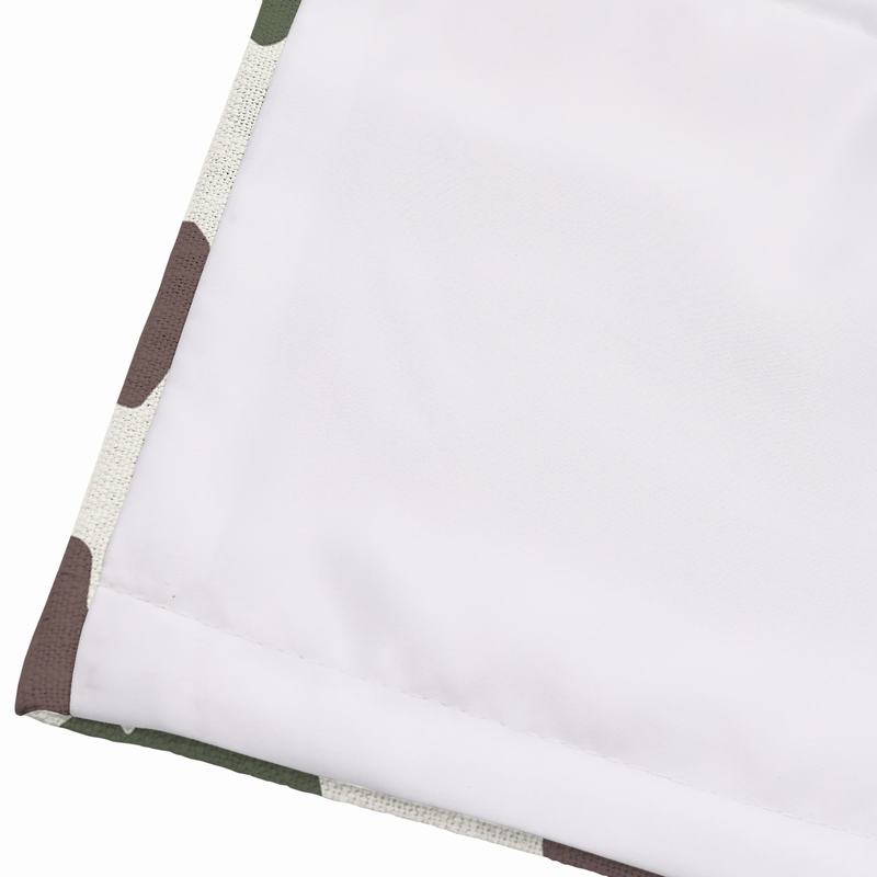 ARYAN Abstract Print Polyester Linen Room Darkening Roman Shade