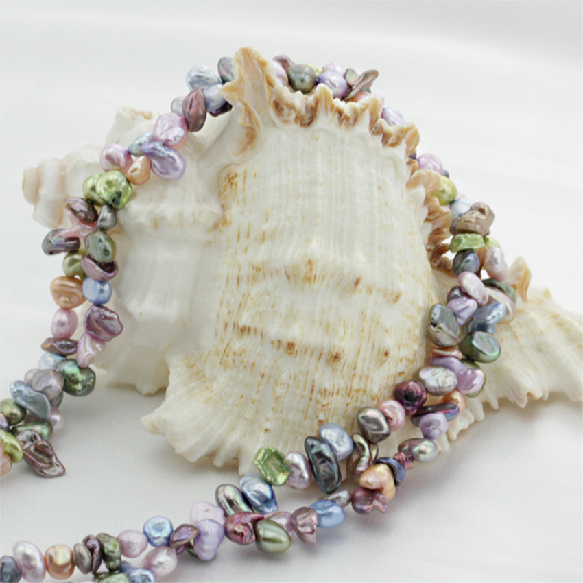 5 strands/package wholesale natural freshwater pearl strand loose beads irregular baroque pearls