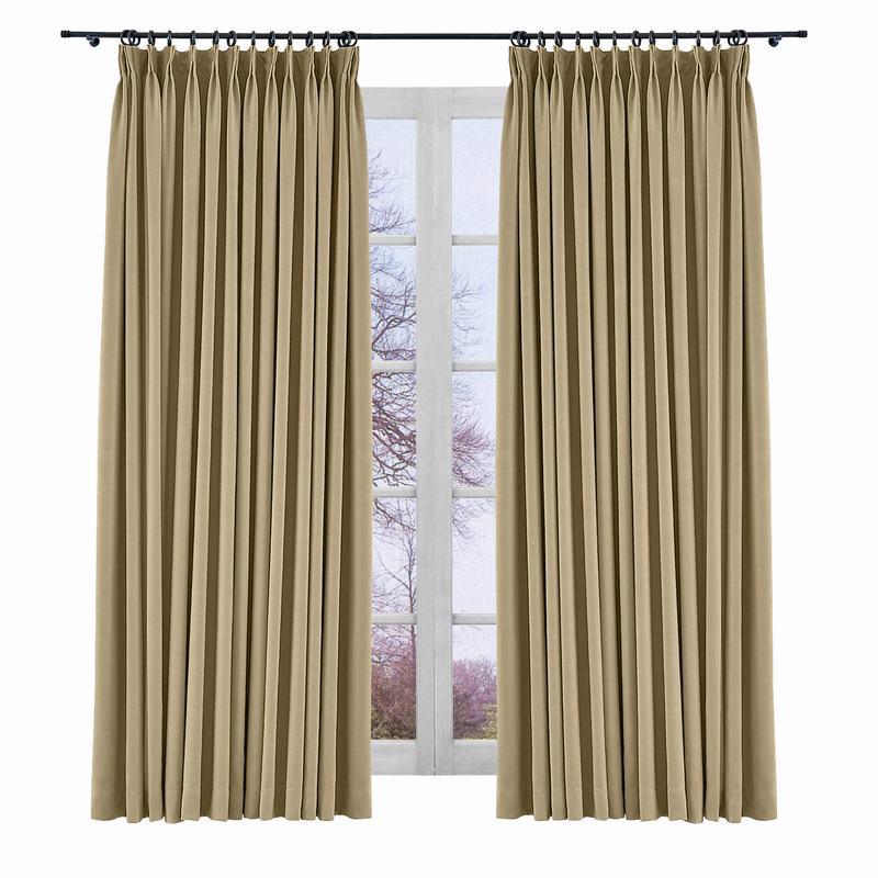 Room Darkening Curtain Drapery Panel YEFFA