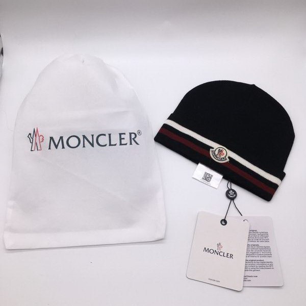 官网同步20秋季最新款-Moncler新款毛线针织帽子，专柜同步，冬季必备款