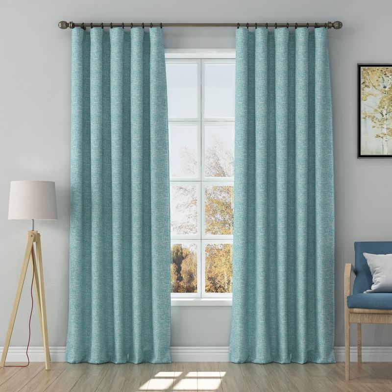Solid Curtain Polyester Cotton Drapery HEIDI
