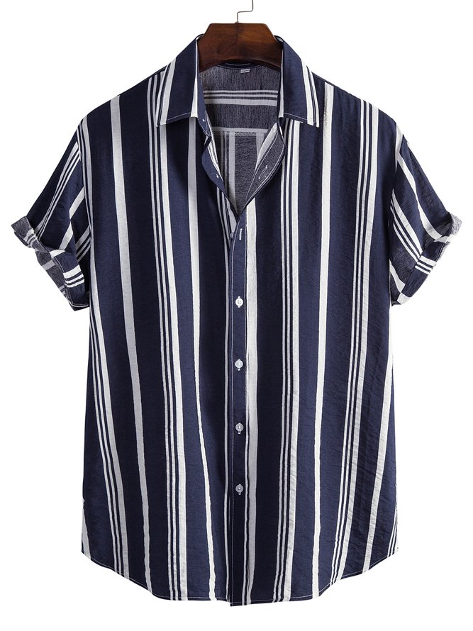 Men's Cotton-Blend Casual Shirts