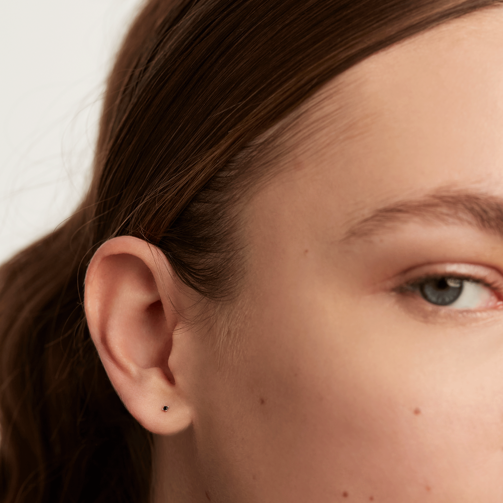 Black Essentia Silver Earrings