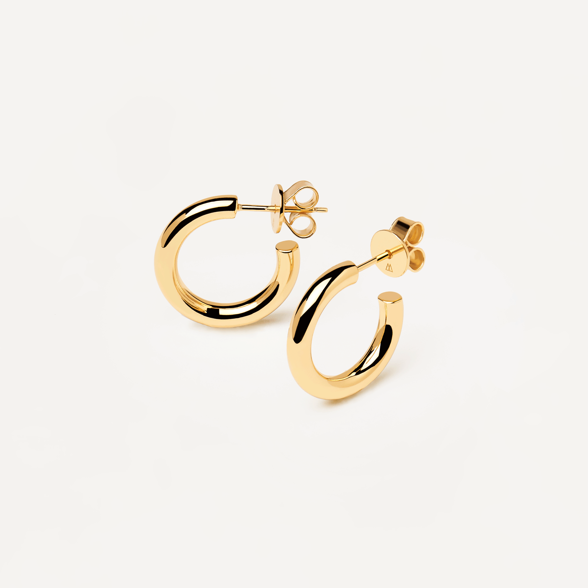 Medium Cloud Gold Earrings