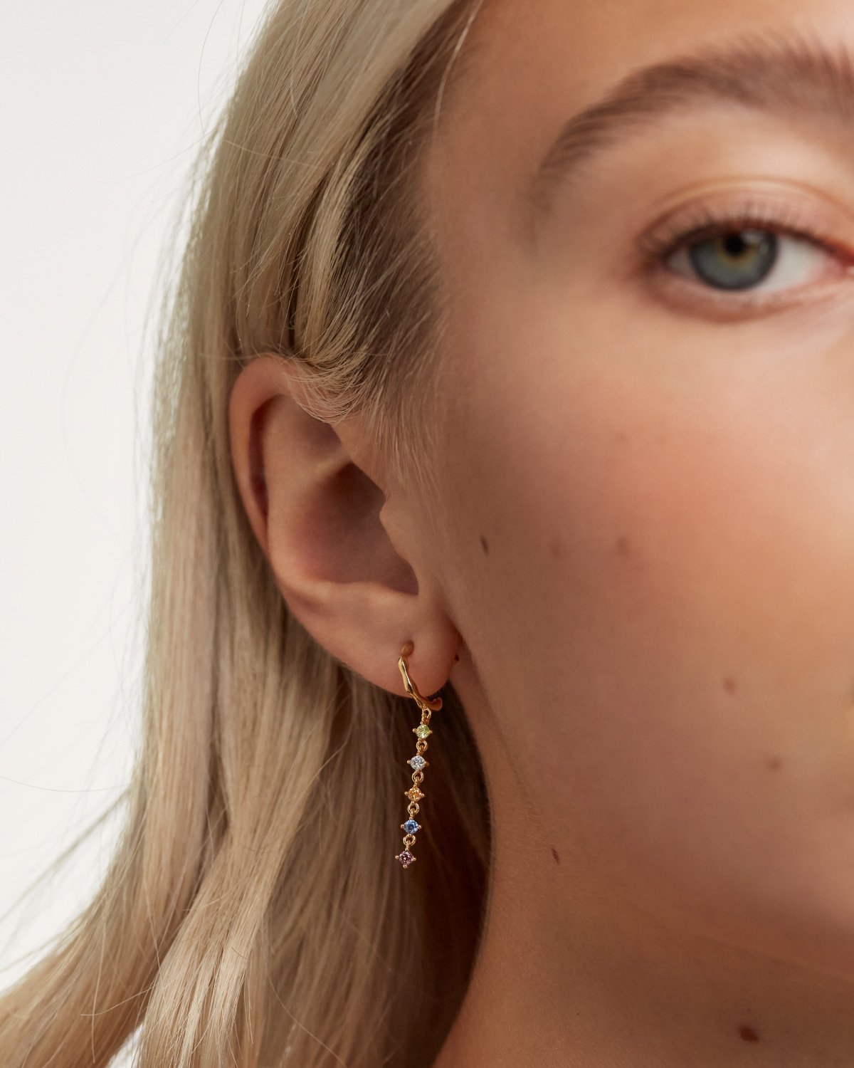 GRID Sage Gold Earrings