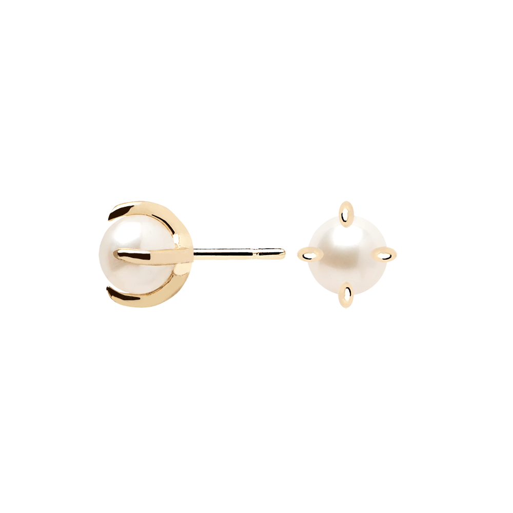 Solitary Pearl Earrings