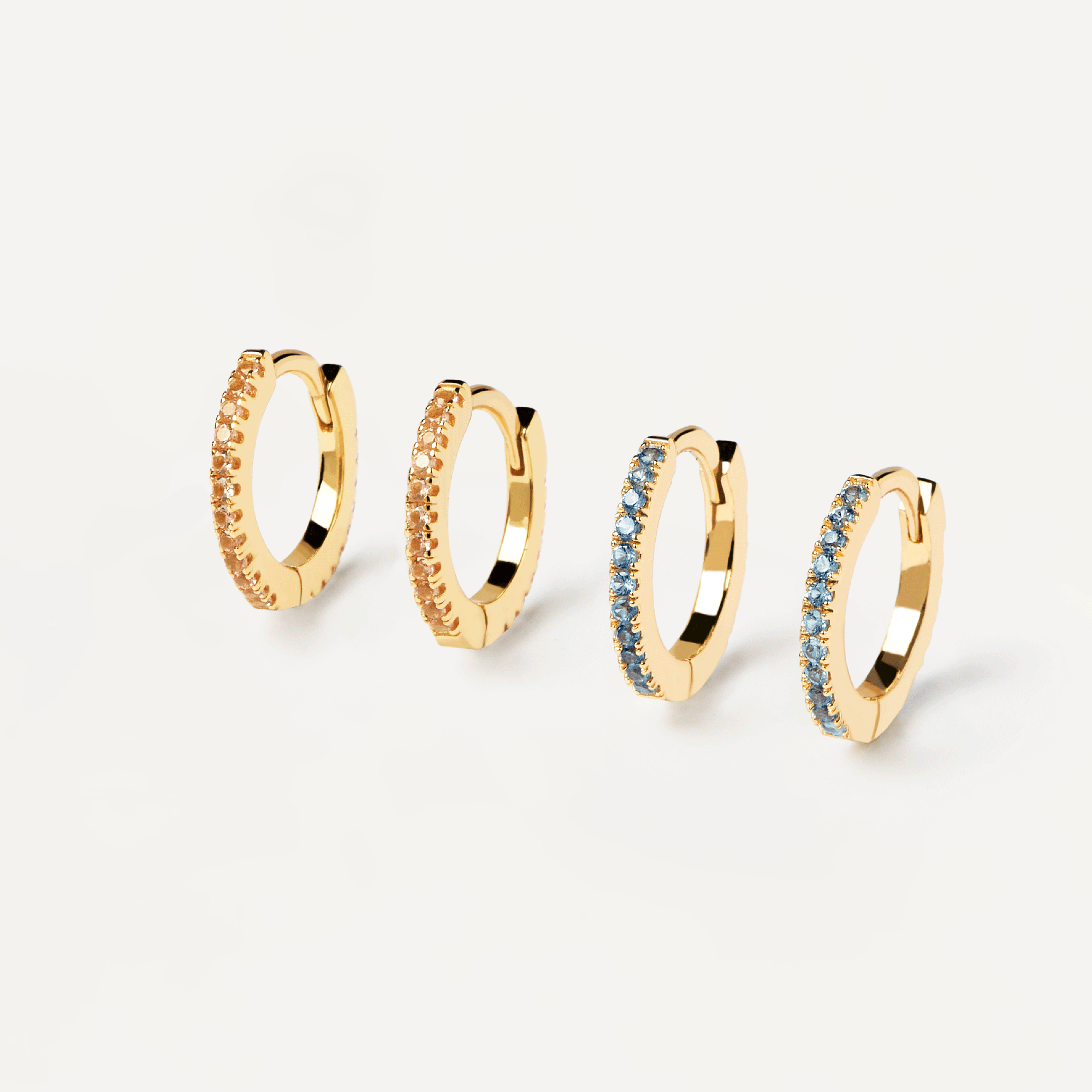 Celeste&Champagne Mini Hoops Bundle