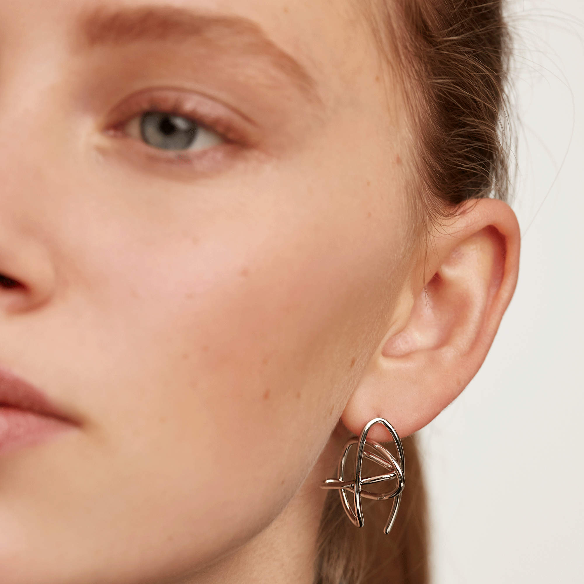 Esha Silver Earrings