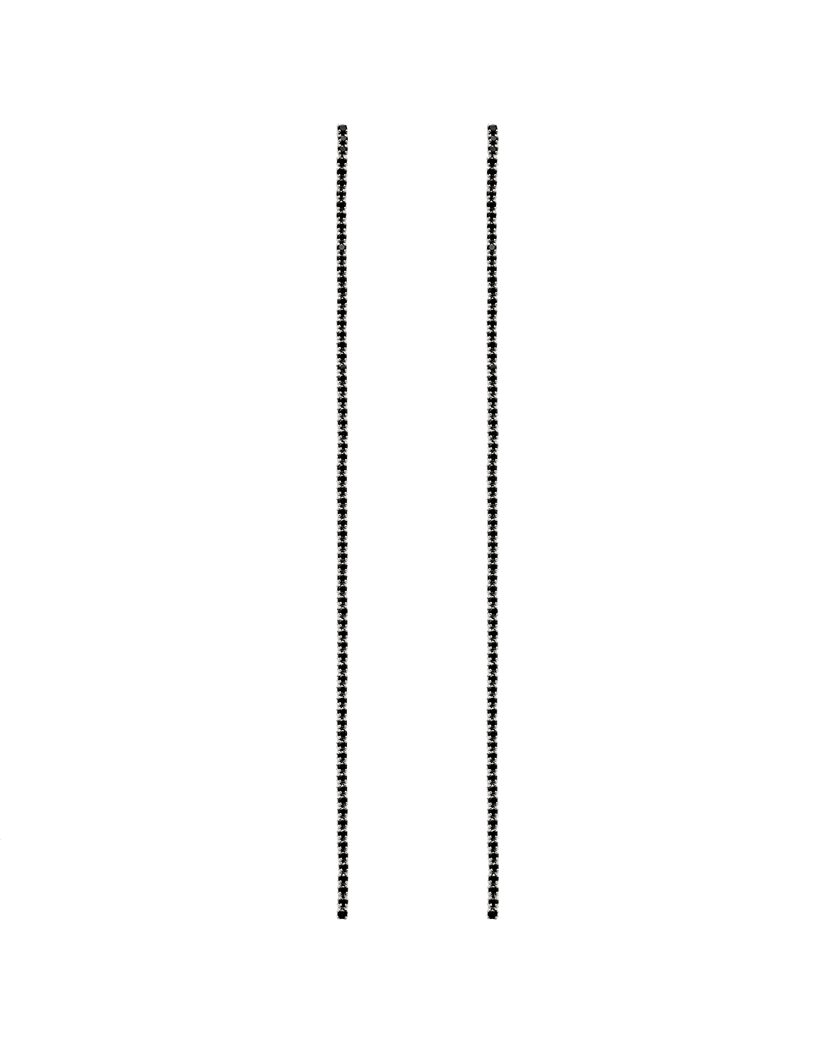 Black Sasha silver earrings