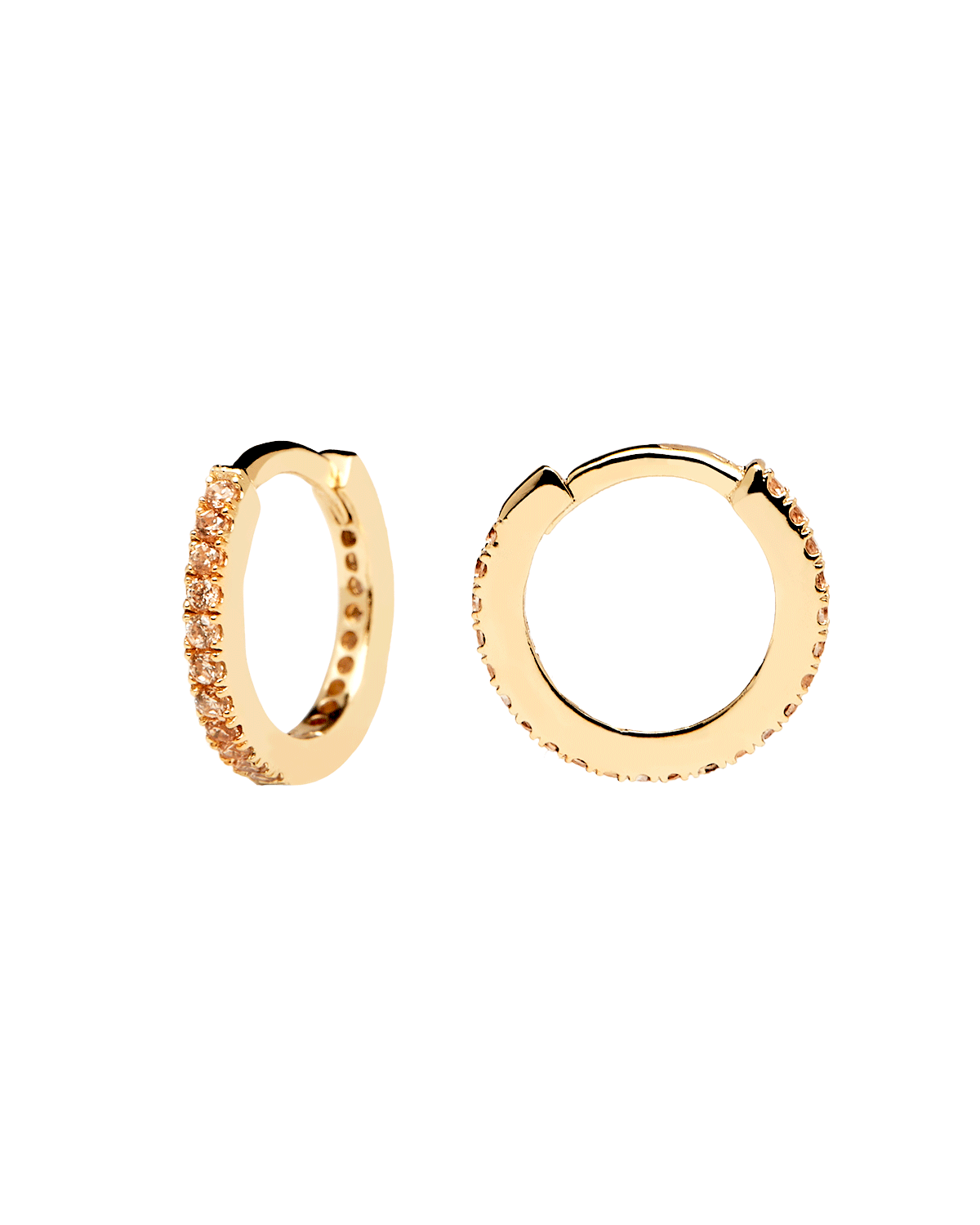 Champagne Mini Hoops Gold