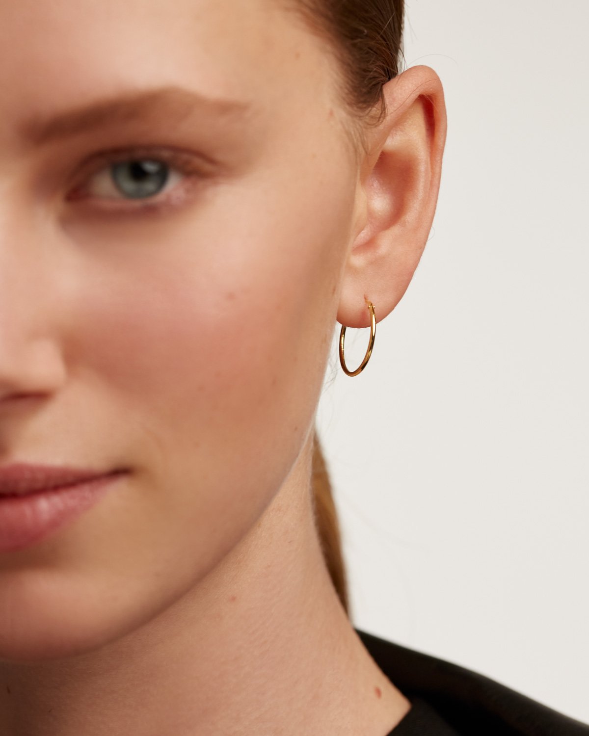 GRID Medium Hoops Gold
