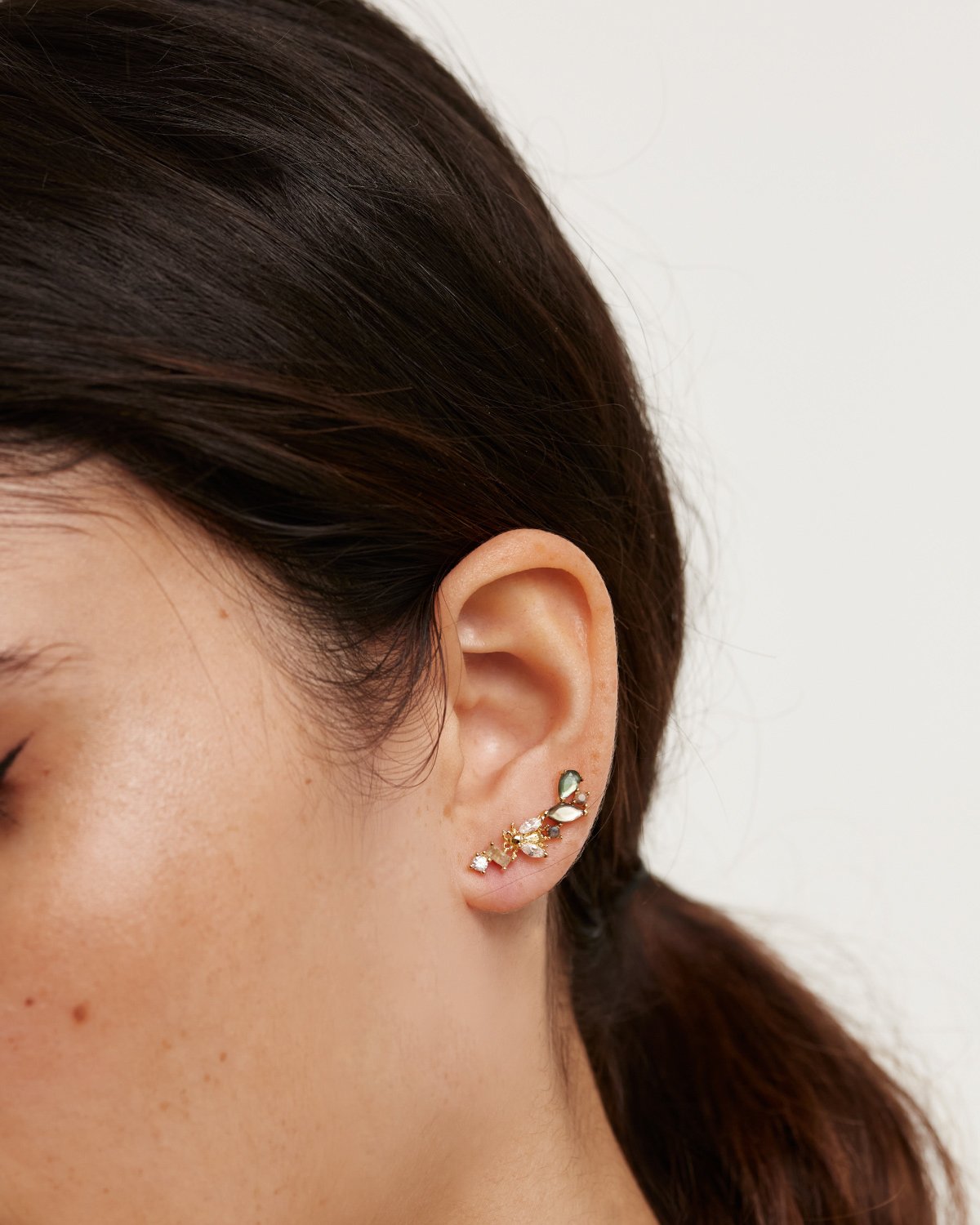 GRID REVERY GOLD EARRINGS