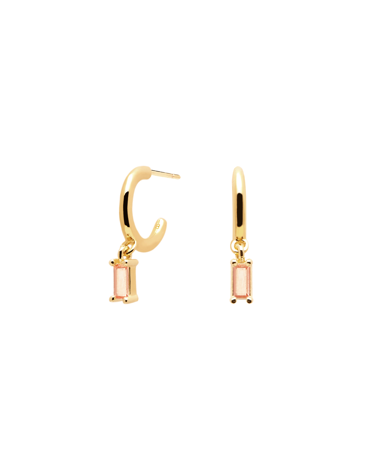 Peach Alia Gold Earrings