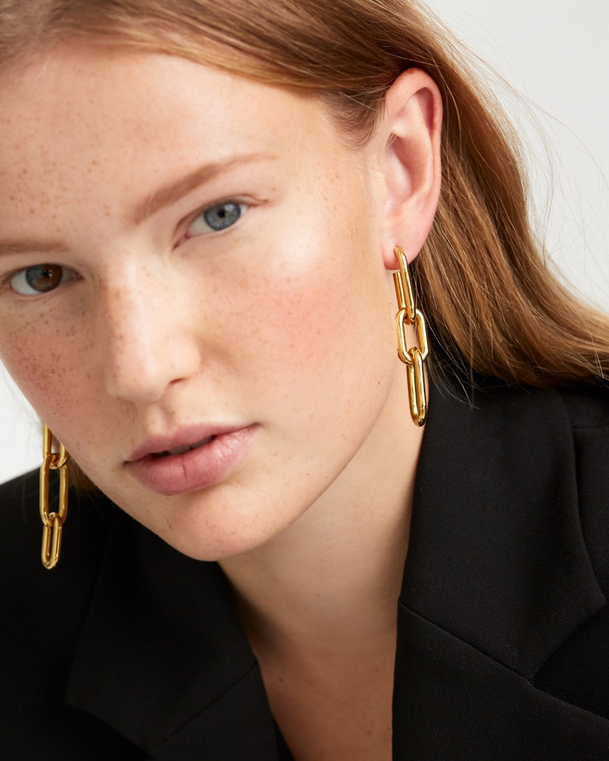 GRID MUZE GOLD EARRINGS