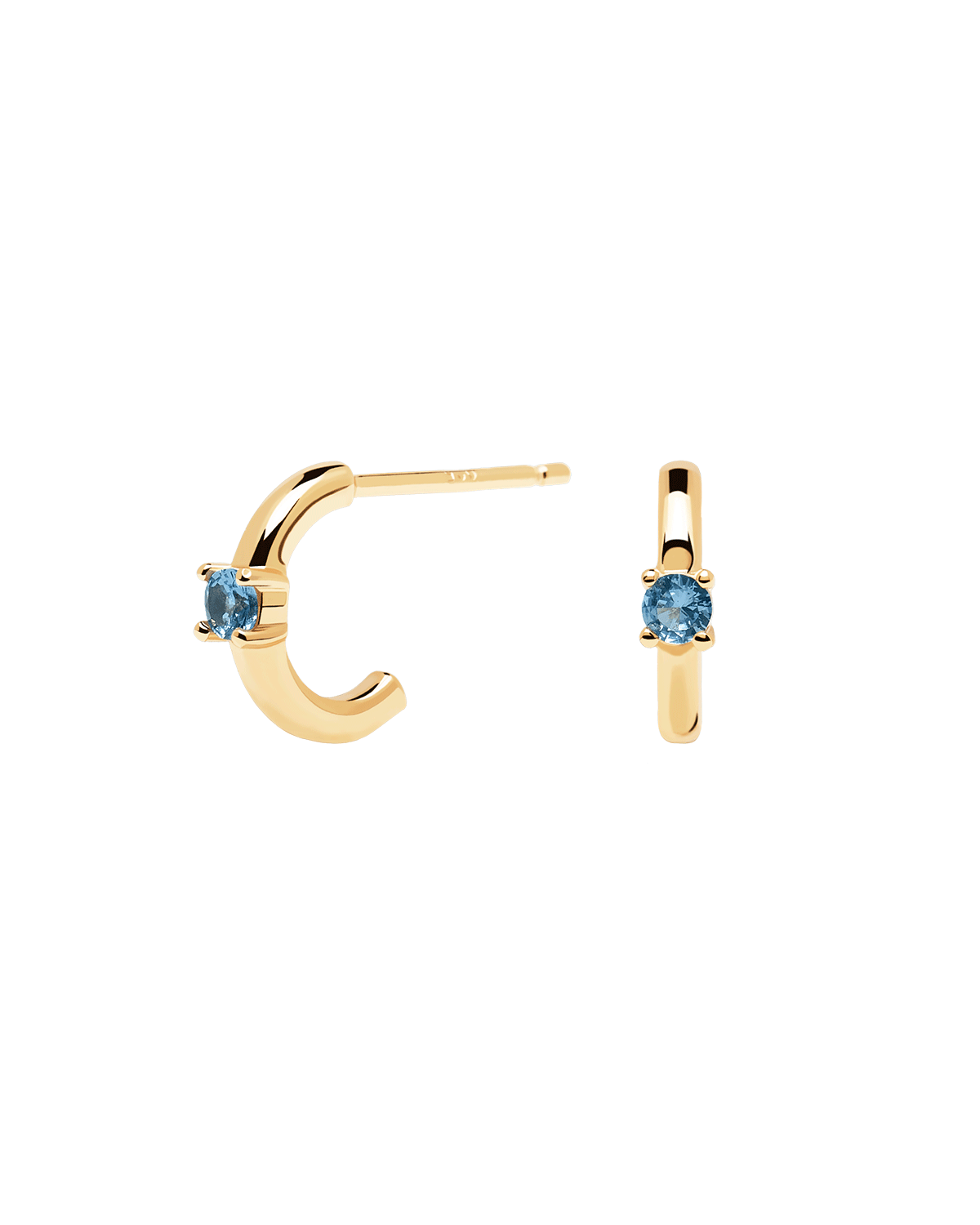 Celeste Solitary Earrings Gold