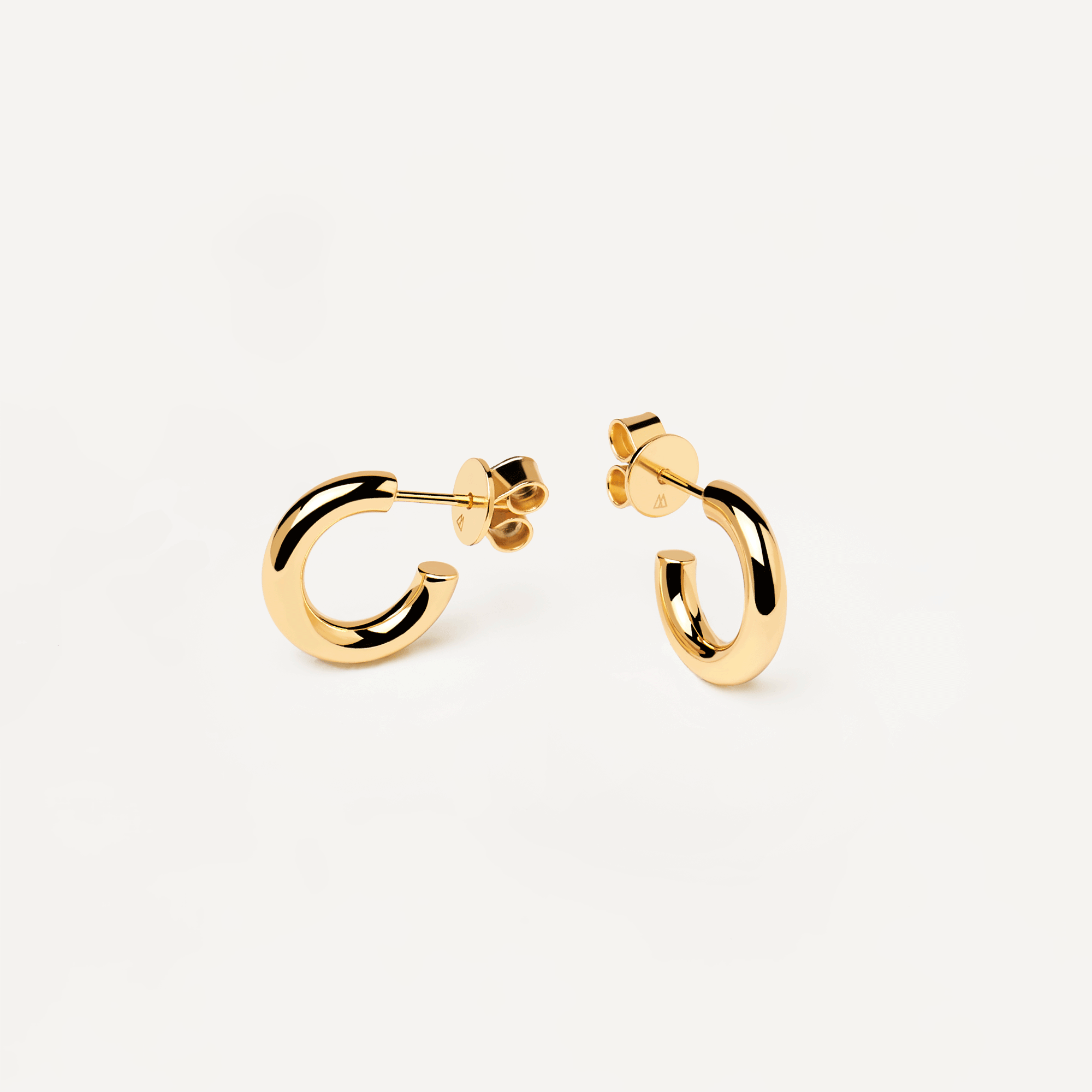 Mini Cloud Gold Earrings
