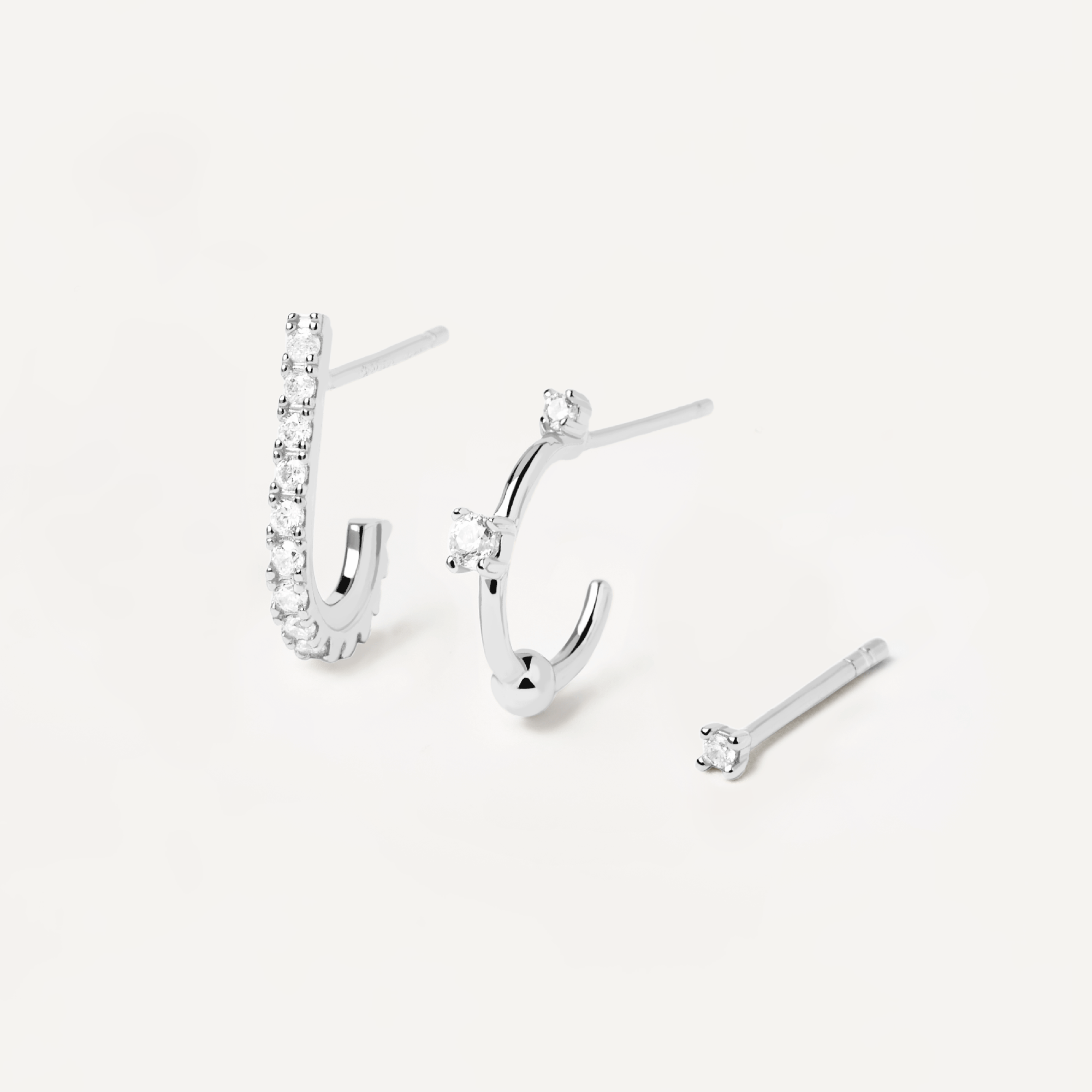 L'Oiseau Silver Earrings Set
