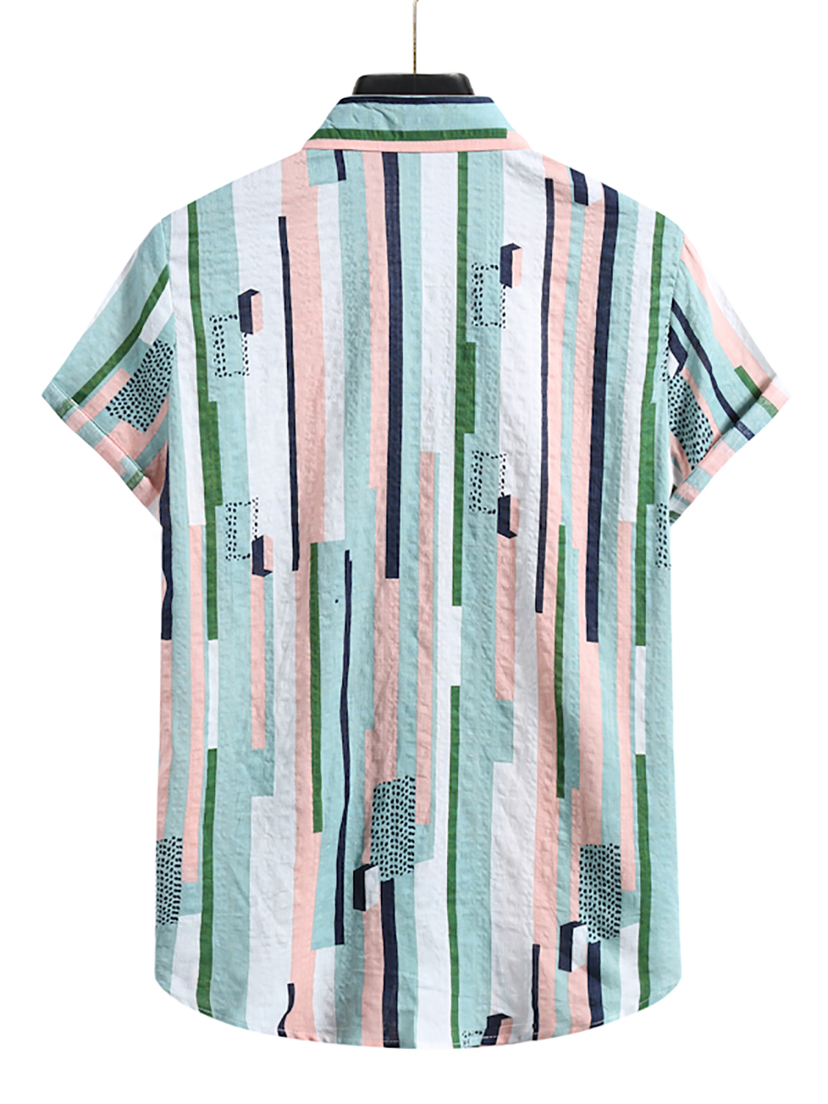 Hawaiian White Striped Casual Shirt