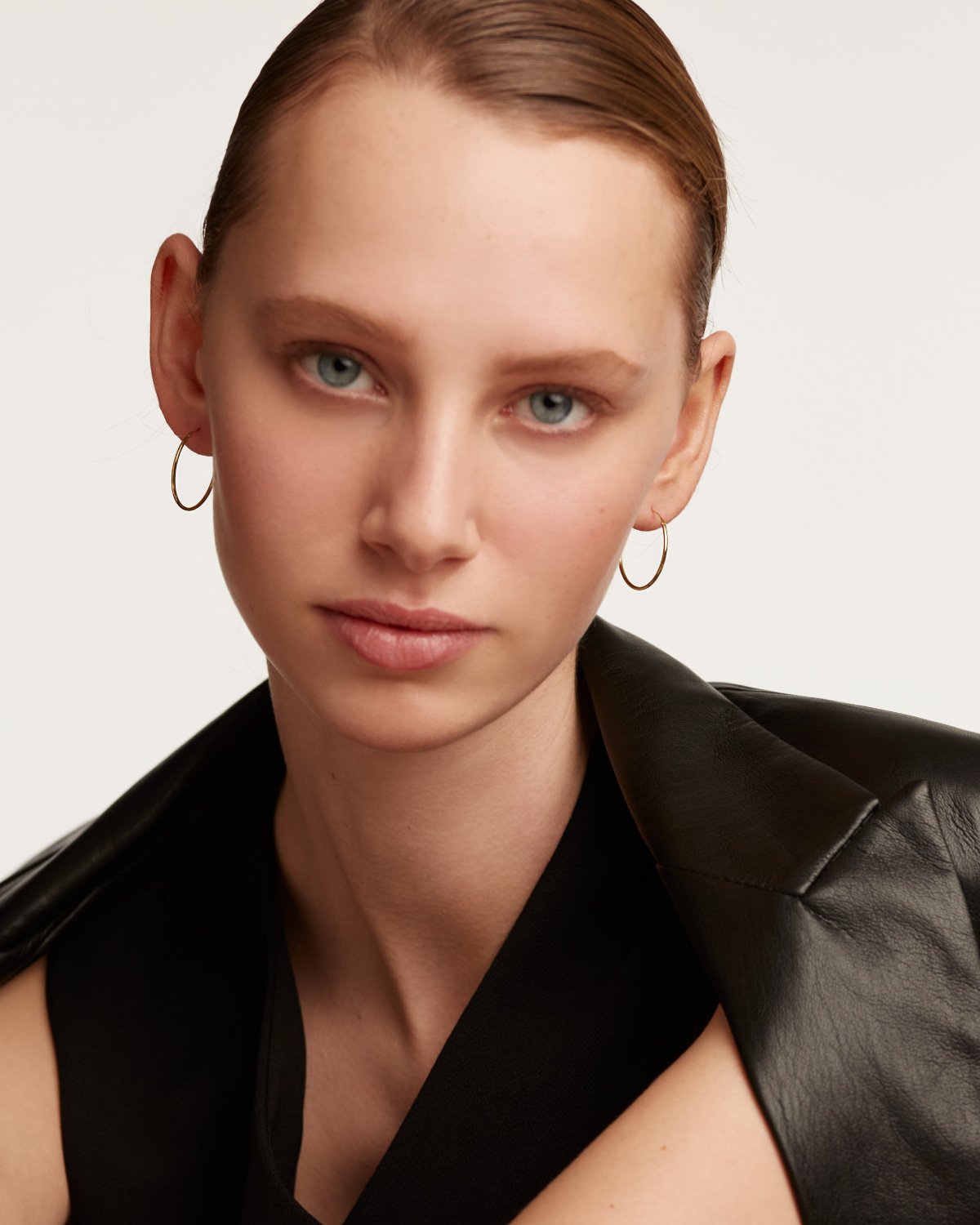 GRID Large Hoops Gold