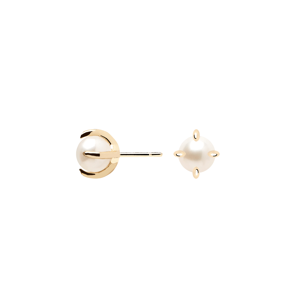 Solitary Mini Pearl Earrings