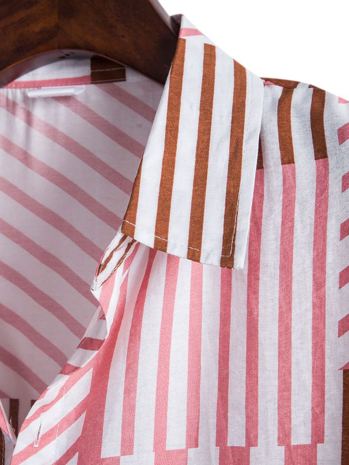 Men's Fashion Striped Casual Lapel Shirt