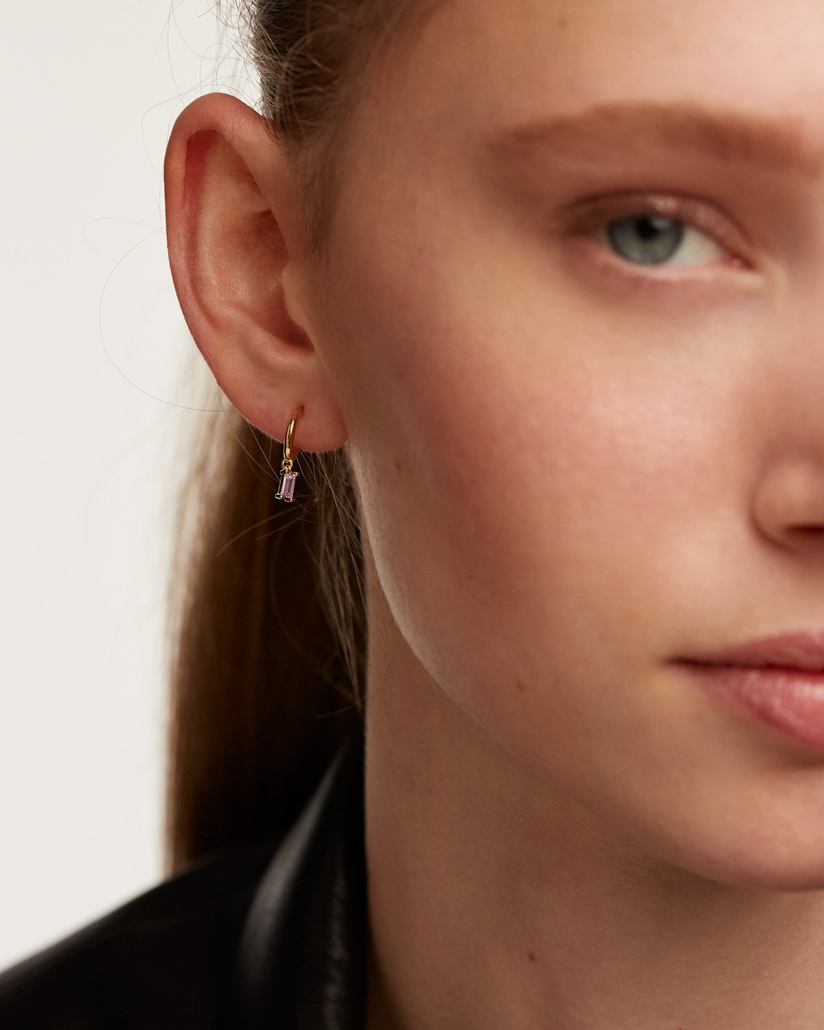 Purple Alia Gold earrings