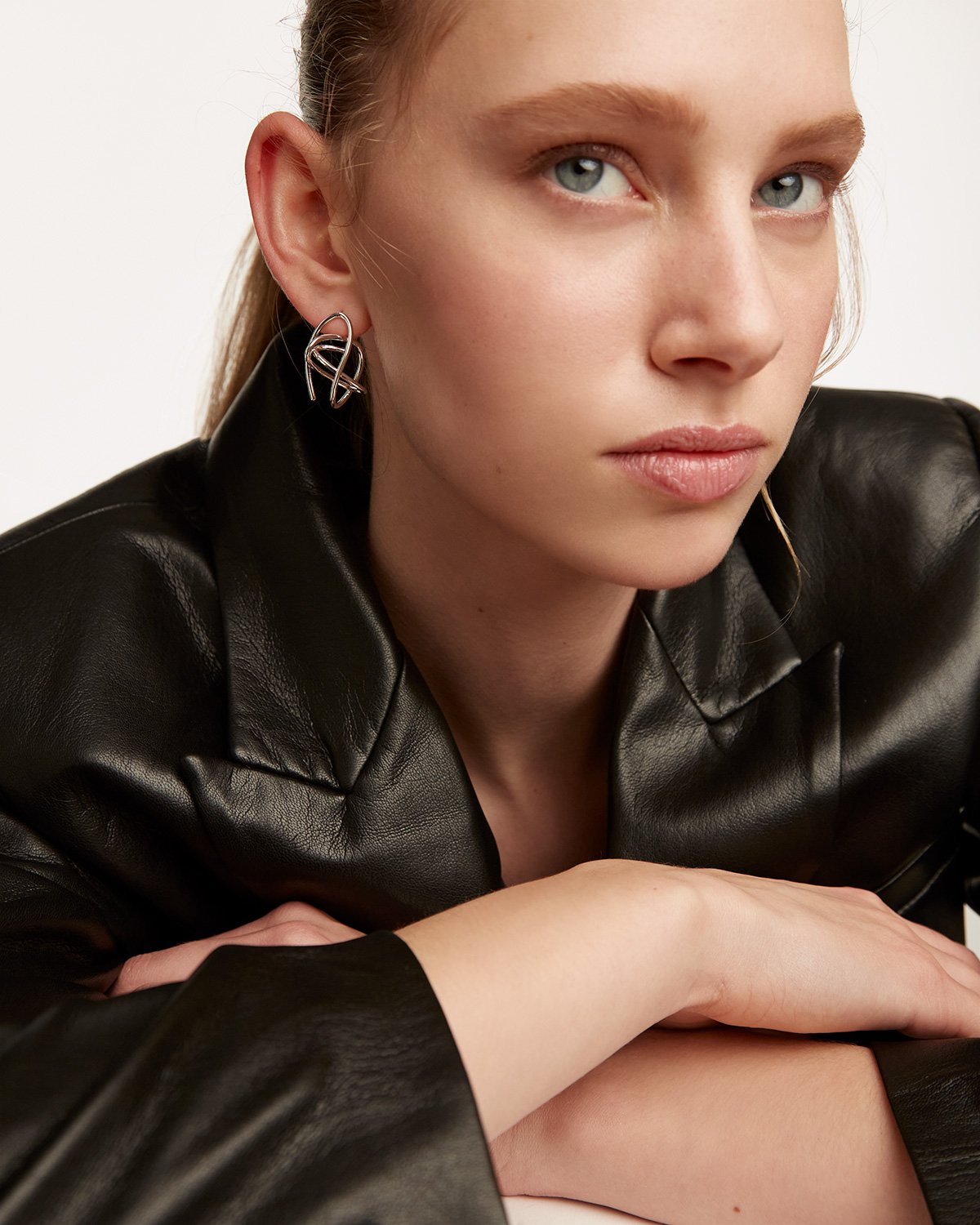 Esha Silver Earrings