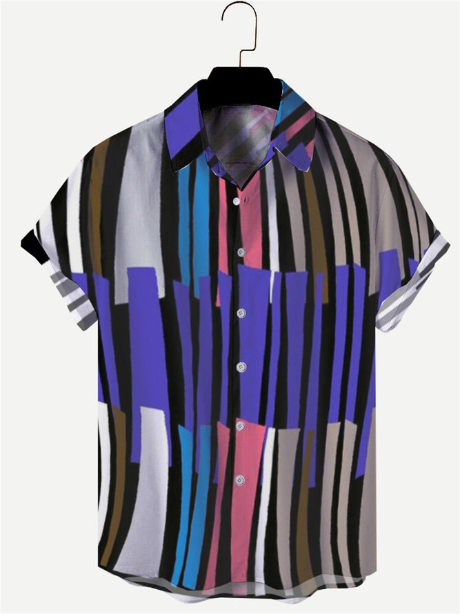 Regular Fit Short Sleeve Casual Shirt for Men