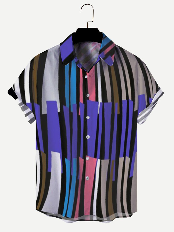 Regular Fit Short Sleeve Casual Shirt for Men