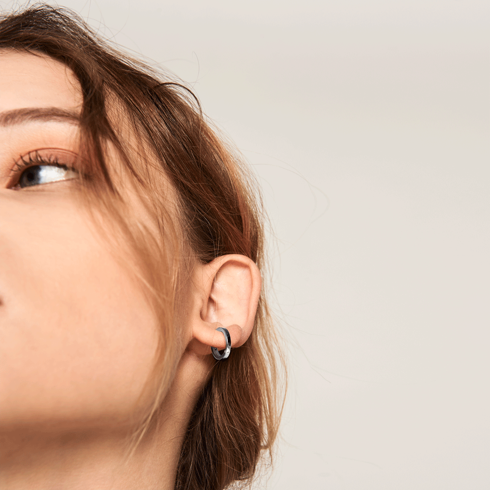 Malai silver earrings