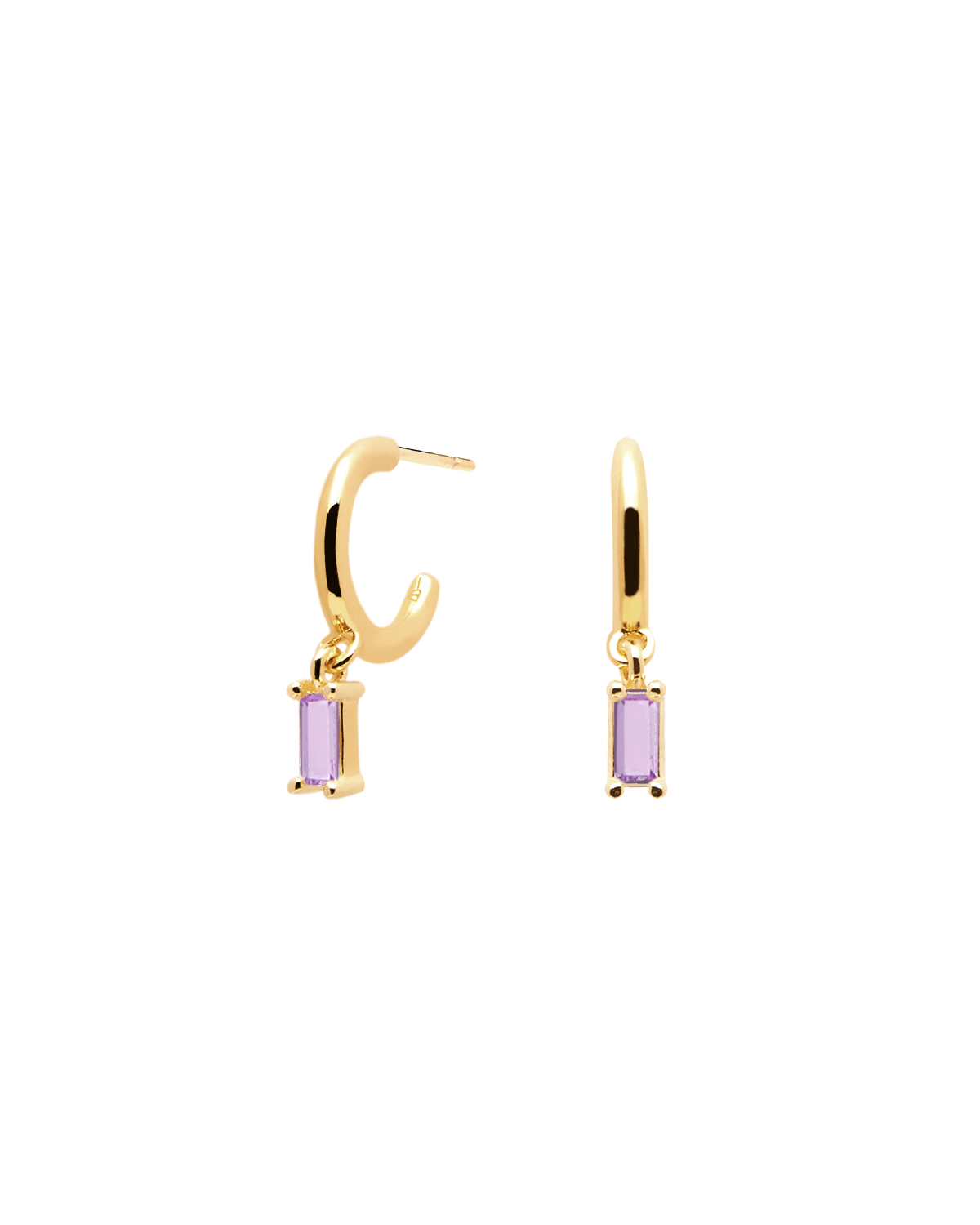 Purple Alia Gold earrings
