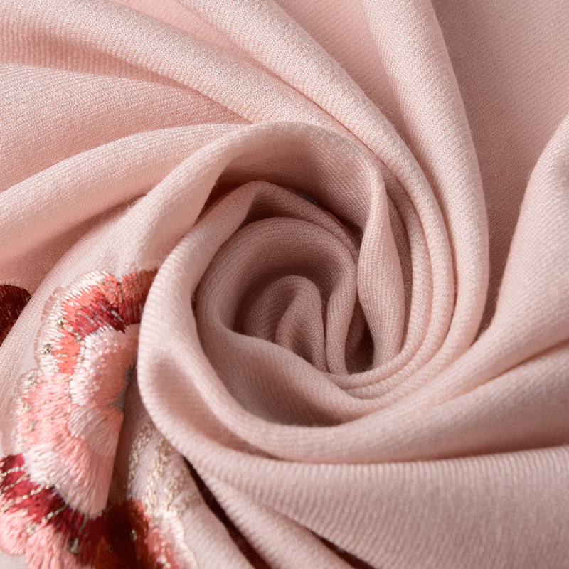 Bright Red Wool Scarf Women's Winter All-Matching Warm Cashmere Scarf Autumn Trendy Mother's Outer Shawl Dual-Use-Alibaba